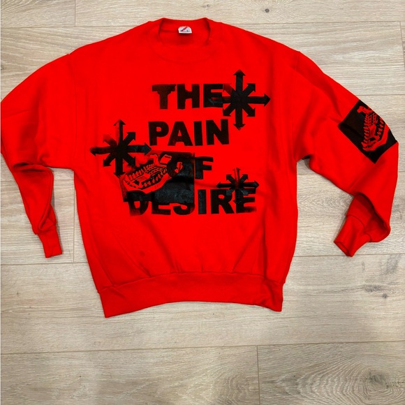 Orange and black crewneck sweatshirt #skater - Picture 1 of 2